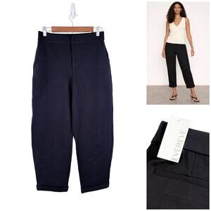 NWT EVEREVE Sanctuary Rolled Straight Leg Trouser Women S Barrel Pant Minimalist